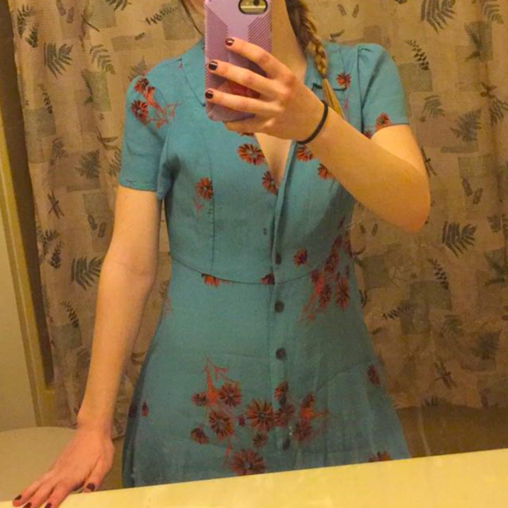 blue sundress